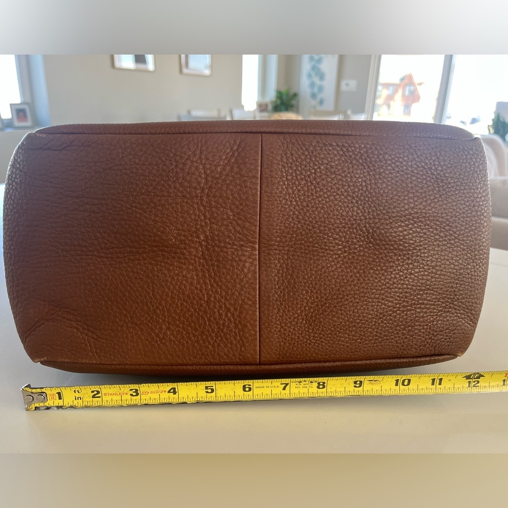 Gucci - Interlocking GG Bree Large Brown Pebbled Leather Tote Bag Shoulder Bag - Picture 11 of 17